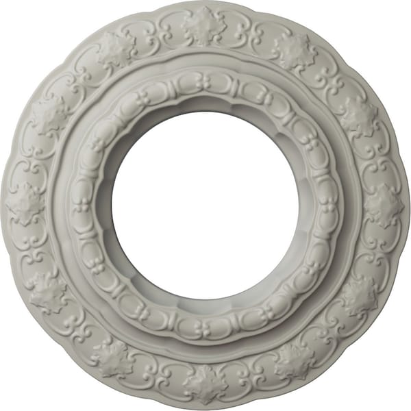 Ekena Millwork Lisbon Ceiling Medallion (Fits Canopies up to 7"), Hand-Painted Pot of Cream, 15 3/8"OD x 7"ID x 1"P CM15LIPCF - main